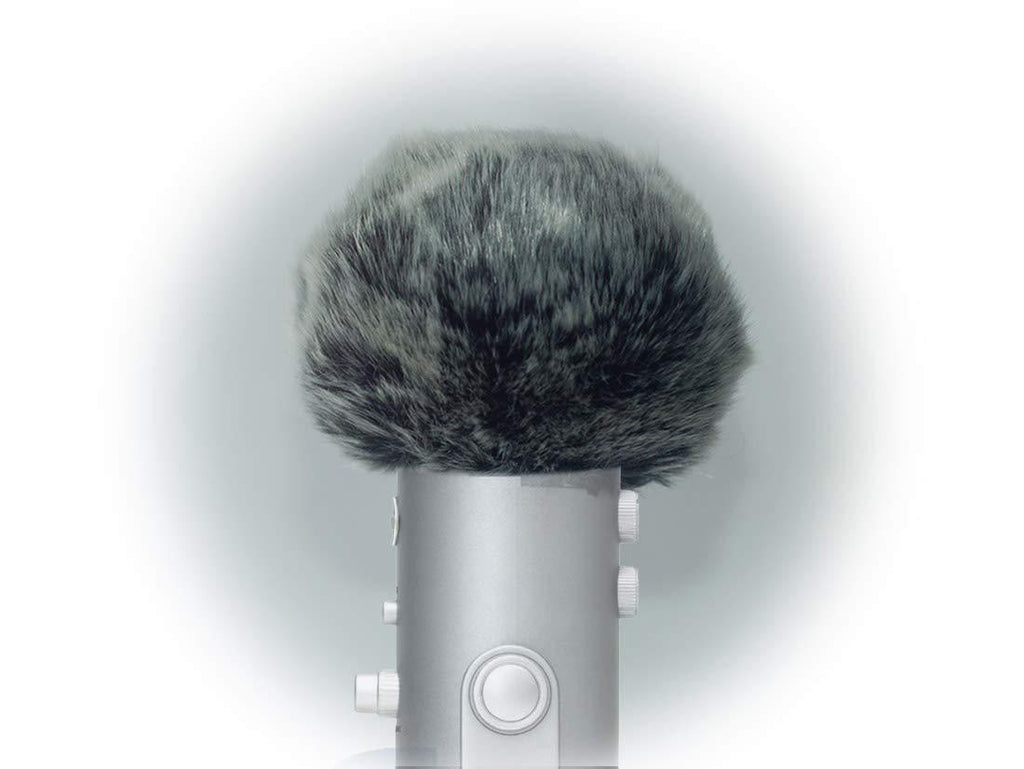 Rcording Furry Windscreen Compatible for Blue Yeti USB Microphone Mic