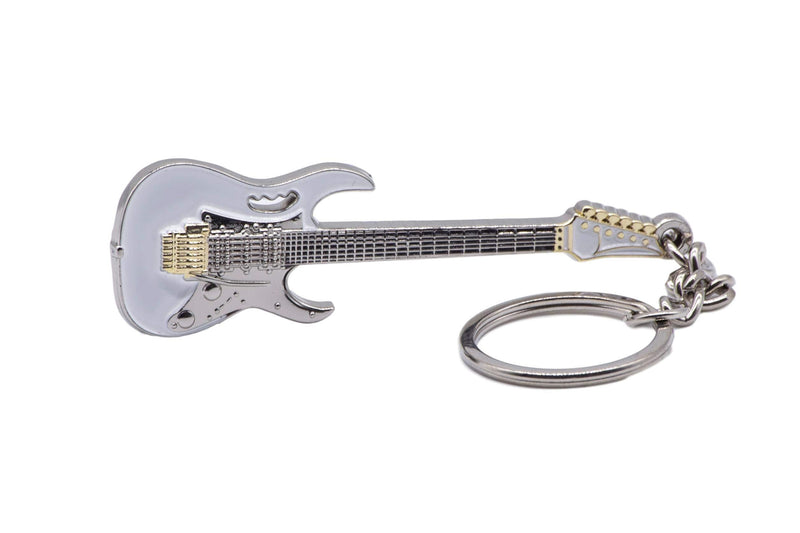 Solid Metal Classic Rock Guitar Keyring - Ibanez JEM 7 Steve Vai Signature Model