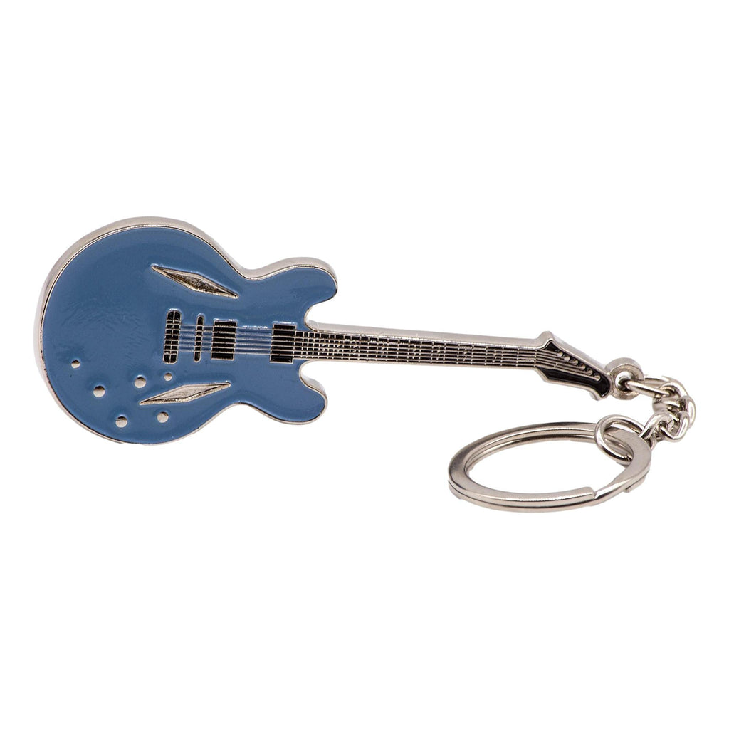 Solid Metal Classic Rock Guitar Keyring - Gibson 335 Dave Grohl Signature Model