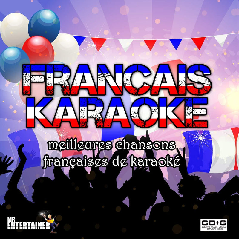 Mr Entertainer Karaoke FRANCAIS KARAOKE Double CD+G (CDG) Pack. Meilleures chansons françaises de karaoké. French Karaoke