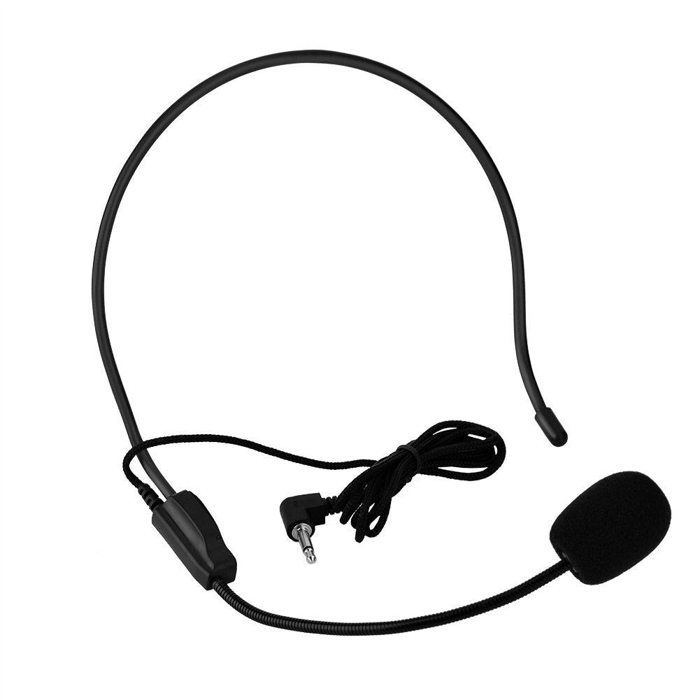 Hakeeta MIni Head-mounted wired Microphone Headworn Microphone Condenser MIC for oice Amplifier, Teachers,Coaches,Presentation,Tour Guides