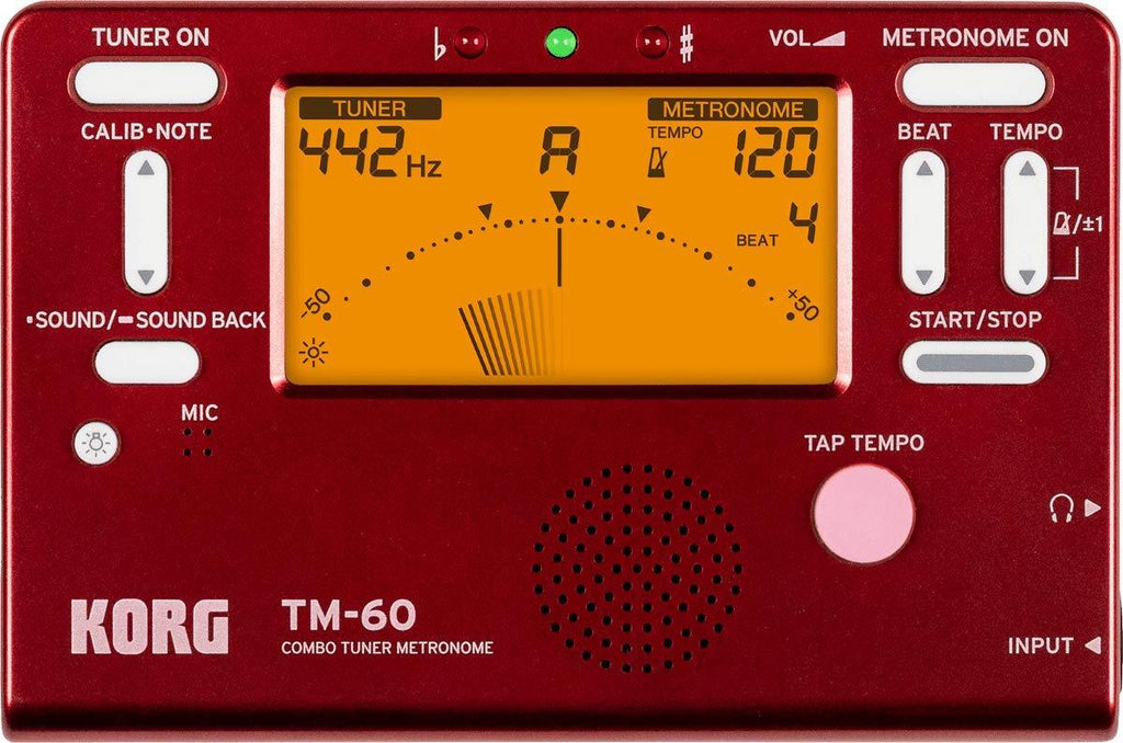 Korg TM-60 Combo Tuner/Metronome Red Limited Edition