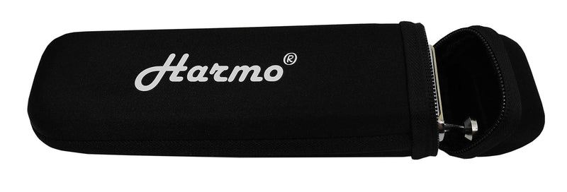 Harmonica case for 16 hole chromatic harmonica by Harmo – black zip pouch