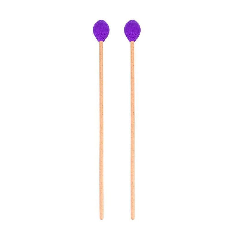 Marimba Mallets, Marimba Sticks Marimba Parts Percussion Mallets Marimba Accessory Percussion Instruments Accessory With Wool Heads And Beech Handles For Intermediate Players(Purple) Purple