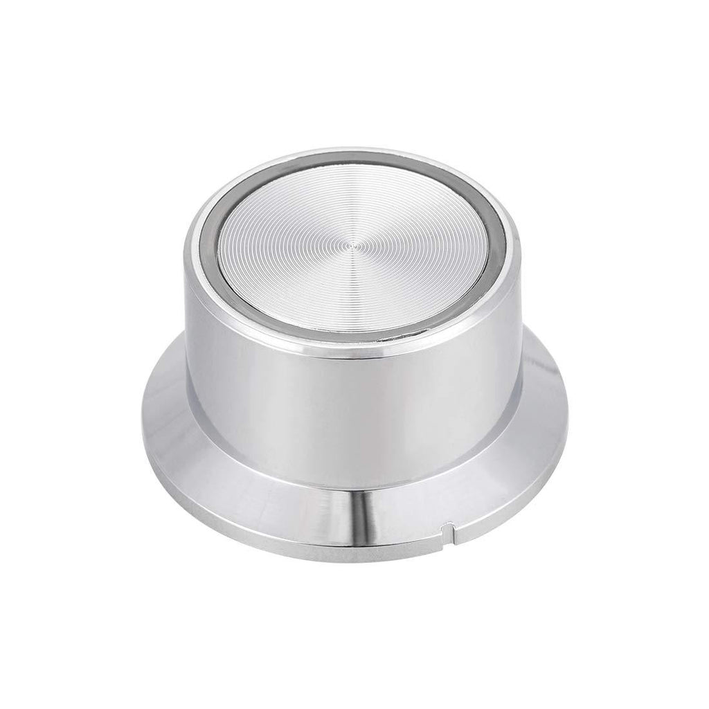 sourcing map uxcell 1pcs 6mm Potentiometer Control Knobs for Electric Guitar Acrylic Volume Tone Knobs Silver Tone