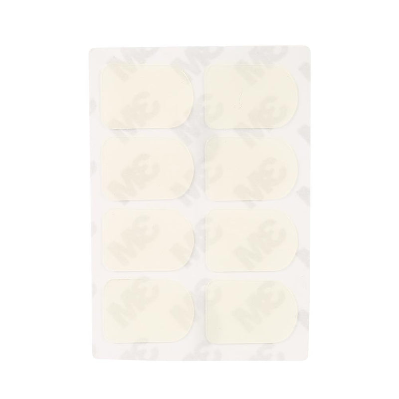 RiToEasysports Mouthpiece Patch Cushion,8pcs Sax Mouthpiece Pad Cushion with Rubber for Soprano Alto Tenor Saxophone Clarinet,Black or White 0.3mm Thickness White Small Oval
