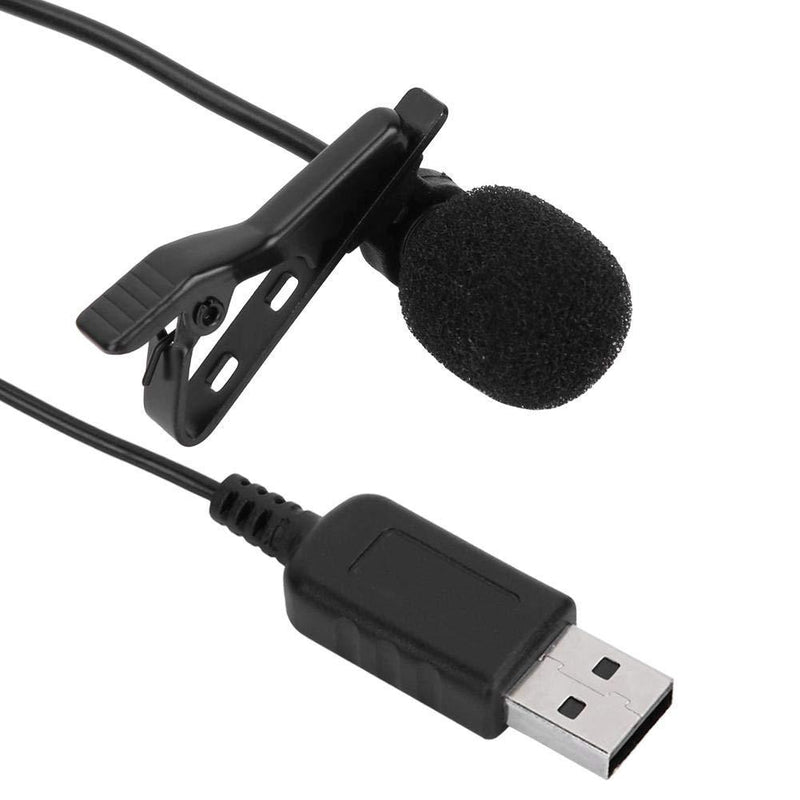 EY-510 USB Clip-on Computer Microphone 360° Omnidirectional Mini Mic Condenser for PC, for Video Chatting, Internet Broadcast, Recording