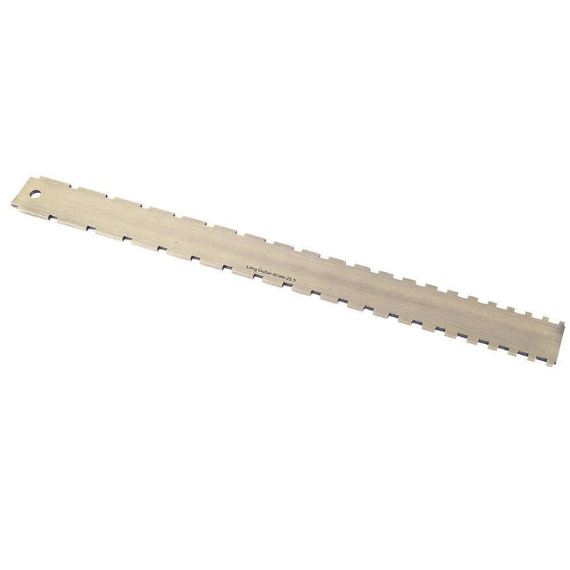 Fafeims Guitar Straight Edge, Practical 24.75 Notched Fret Board Straight Edge Luthiers Tool for Guitars Neck Leveling