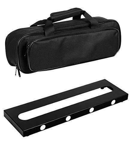 GOKKO Guitar Pedal Board Case 15.7 x 4.9 Inch Pedalboard with Carrying Bag (Small New) Small New