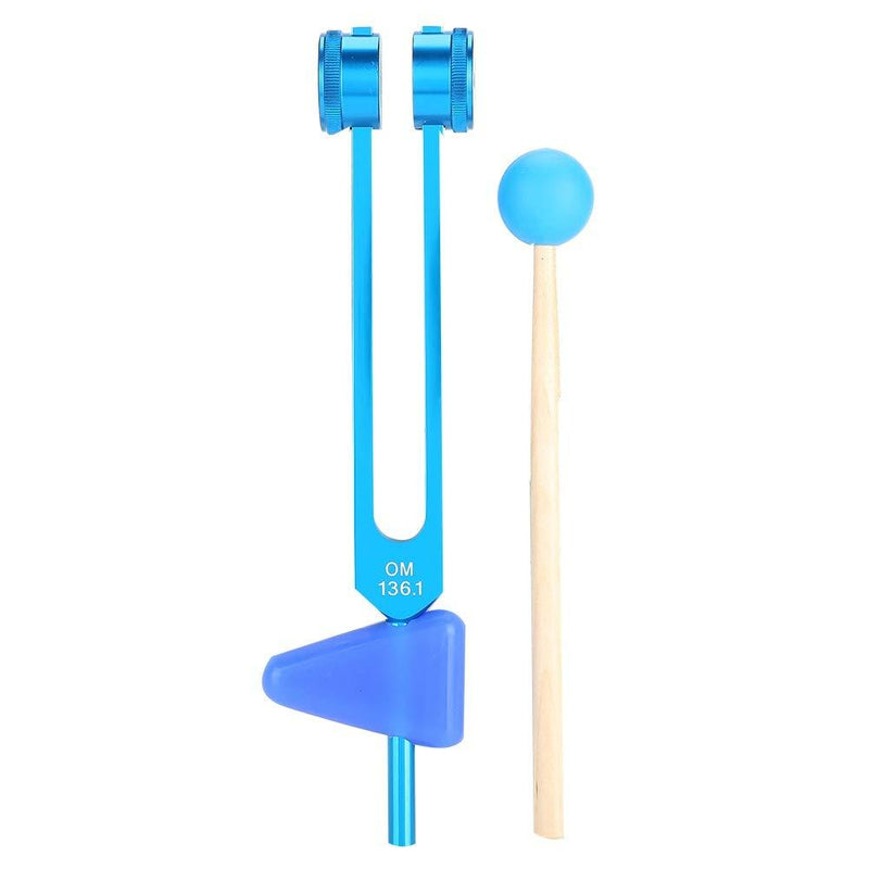 Aluminium Alloy Tuning Fork,Sound Tuning Fork with Fixed Weights Sound Tool Suitable for Health Club and Other Places