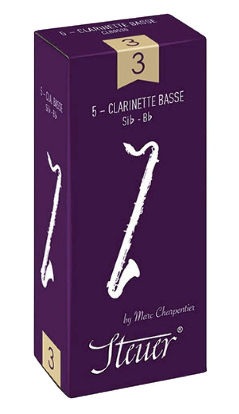 Steuer Reeds Bass Clarinet Classic, French Cut, 5 pcs, Size 1 1/2