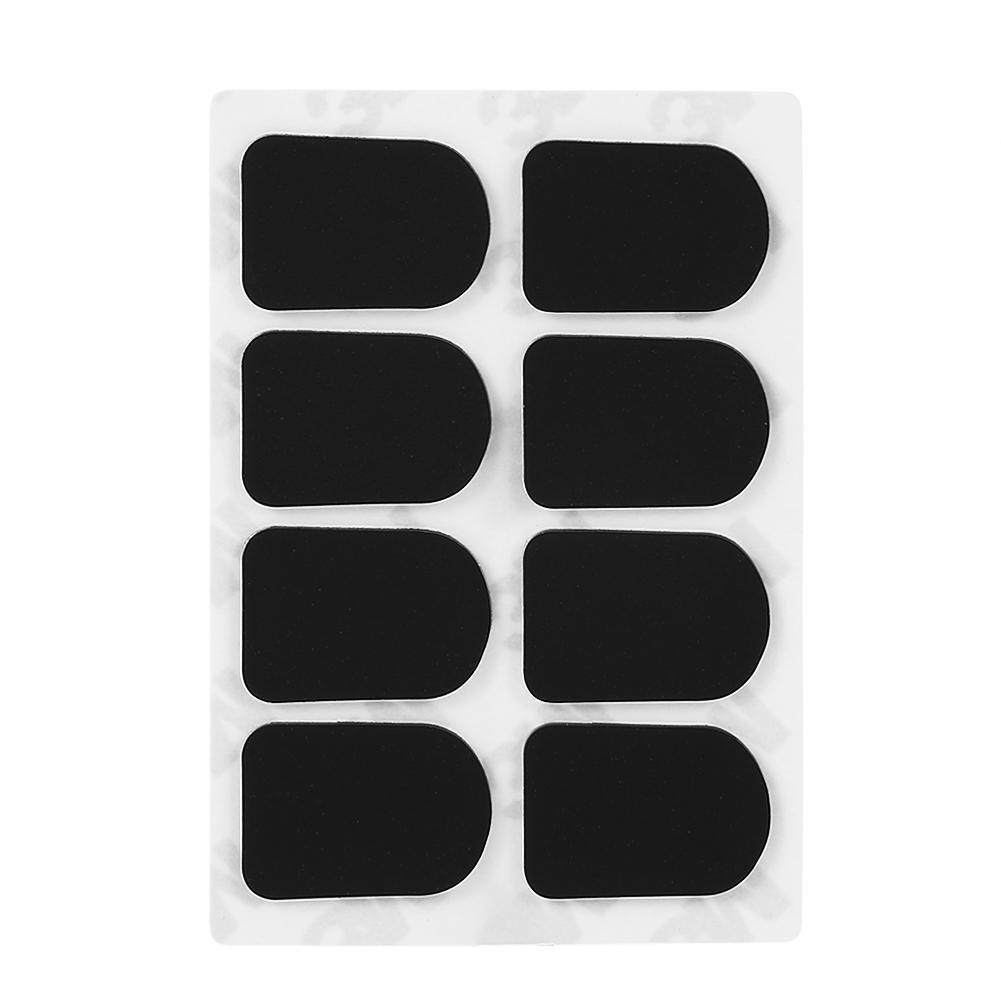 Bnineteenteam Sax Mouthpiece Patches Pad for Soprano Alto Tenor Saxophone Clarinet (0.3/0.5/0.8mm 2 Color，2 Shape 0.8mm black round
