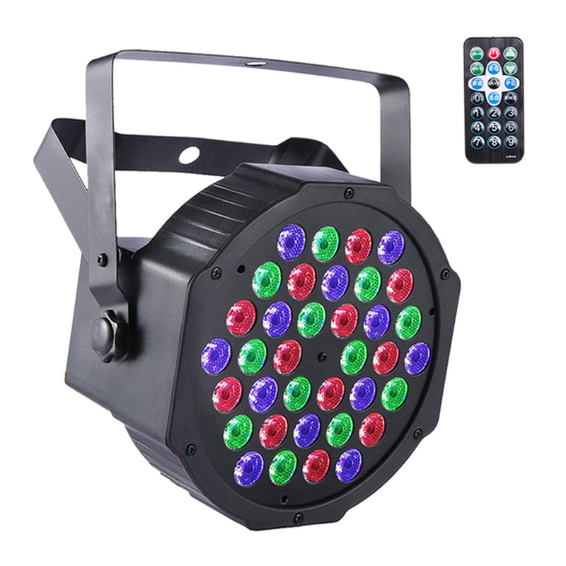 UKing Stage Lights 36 LED Par Can Disco Lights with Wireless Remote RGB Wash Lights DMX 7 Lighting Modes for DJ Club Wedding Party Light 1pcs