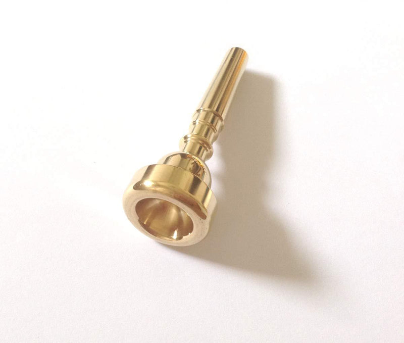 Gold Plating Color Nozzle 7C Trumpet Mouth Copper Material Trumpet Mouthpiece Labor-Saving Blower Trumpet Instrument Universal Accessories For Music Lover Artist Beginner Learner