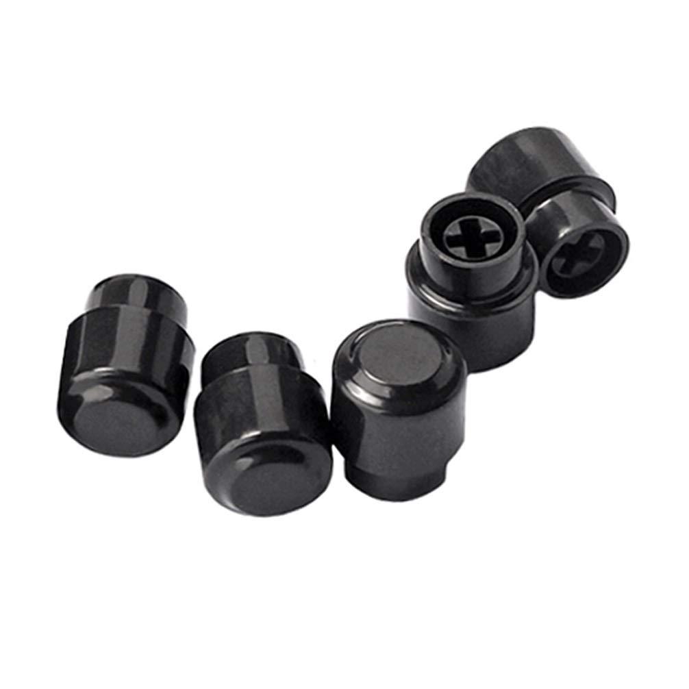 Healifty 5pcs Switch Knob Tip Cap Replacement for telecaster Tele Fender Electric Guitar (Black)