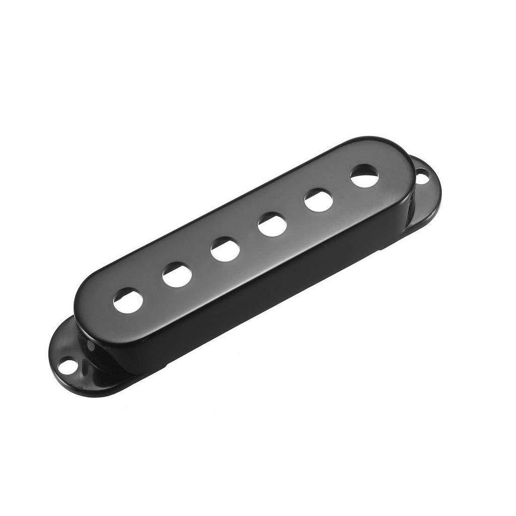 sourcing map Plastic Single Coil Pickup Cover for Stratocaster Squier Guitar Parts, Black- 50mm