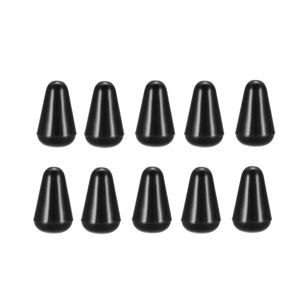 sourcing map M3.7 Plastic 5 Way Toggle Switch Knob Tip Caps for Electric Guitar Parts Accessories Switch Cap Black 10pcs