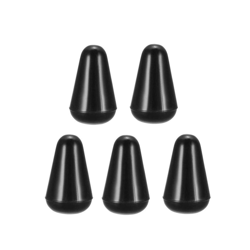 sourcing map M3.7 Plastic 5 Way Toggle Switch Knob Tip Caps for Electric Guitar Parts Accessories Switch Cap Black 5pcs