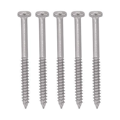 Bnineteenteam Nickel Plated Steel Bass Pickup Screws for Mounting JB Jazz Bass Pickup 50pcs a set