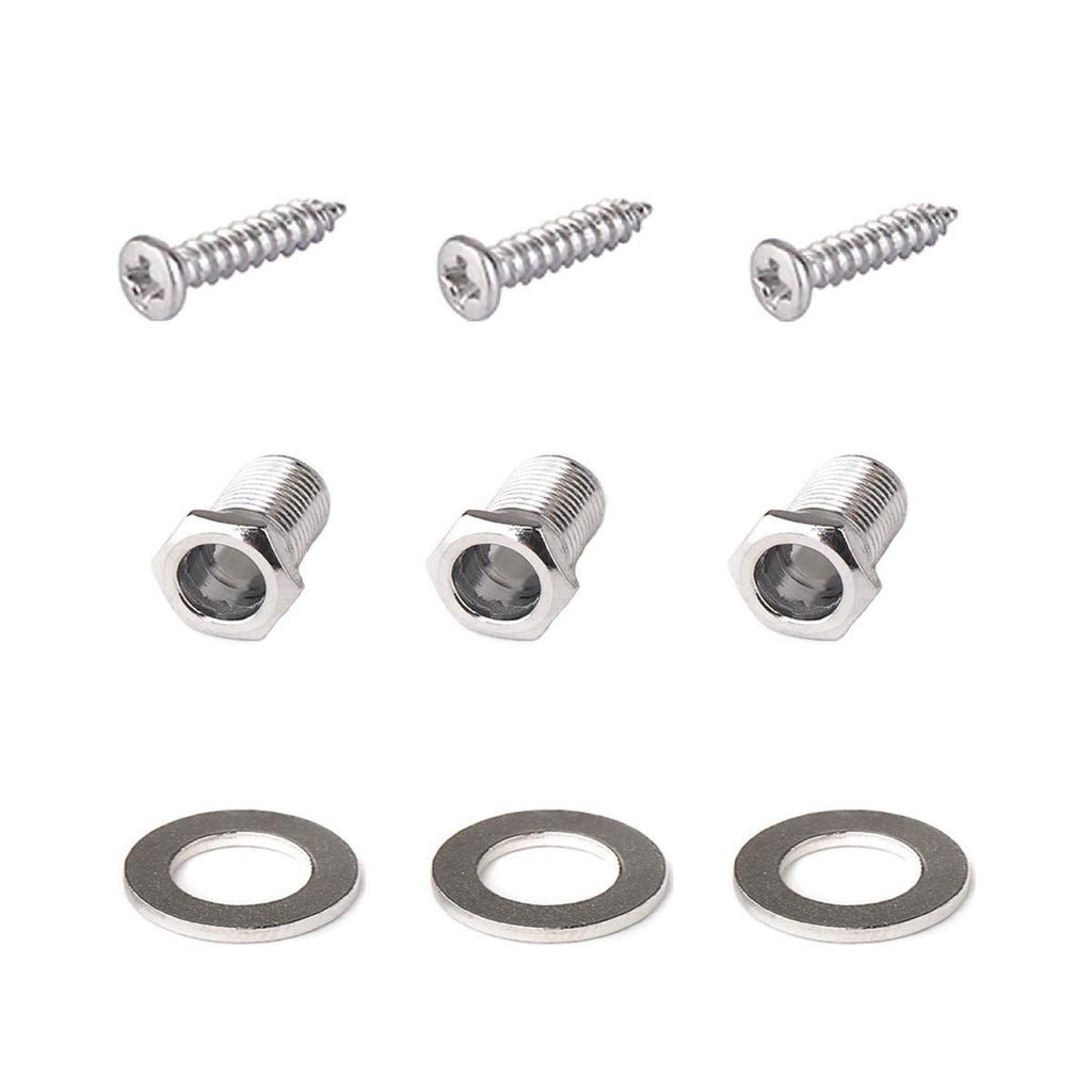 Musiclily Guitar Machine Heads Mounting Package, Chrome