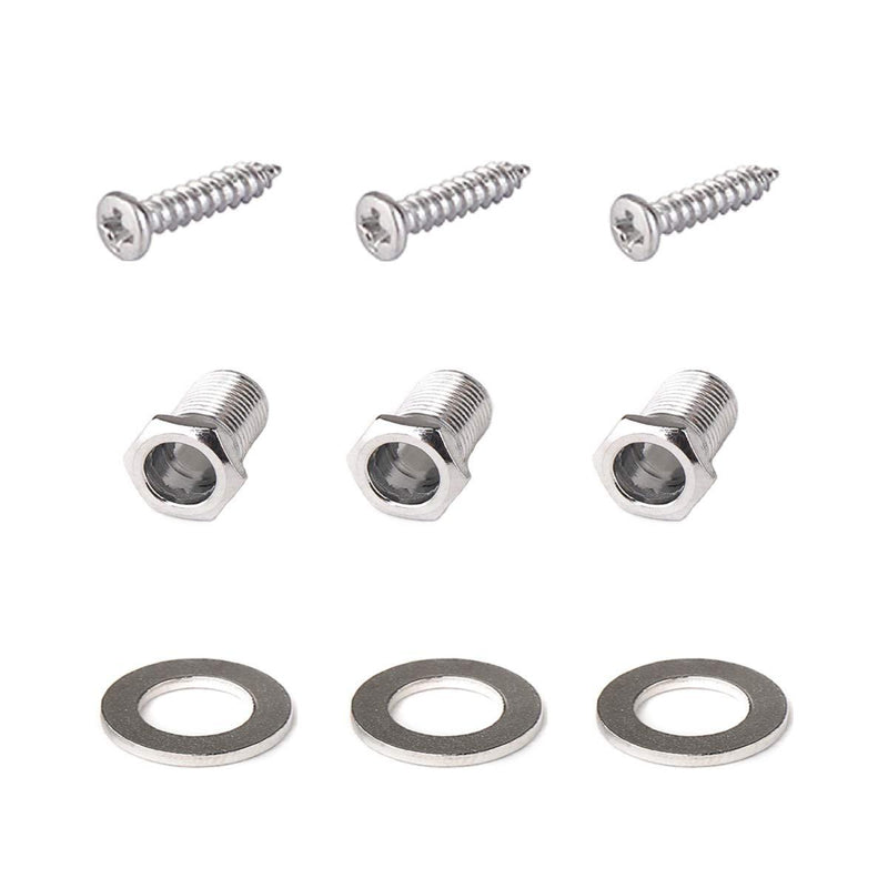 Musiclily Guitar Machine Heads Mounting Package, Chrome