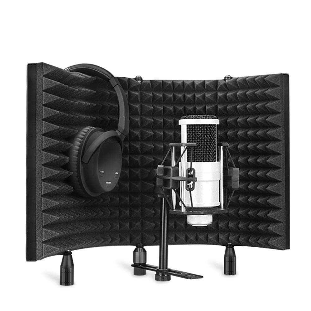 Oumij Portable Studio Foam Acoustic Panel Studio EVA Foam Sponge Sound Absorption Microphone Shield Treatment