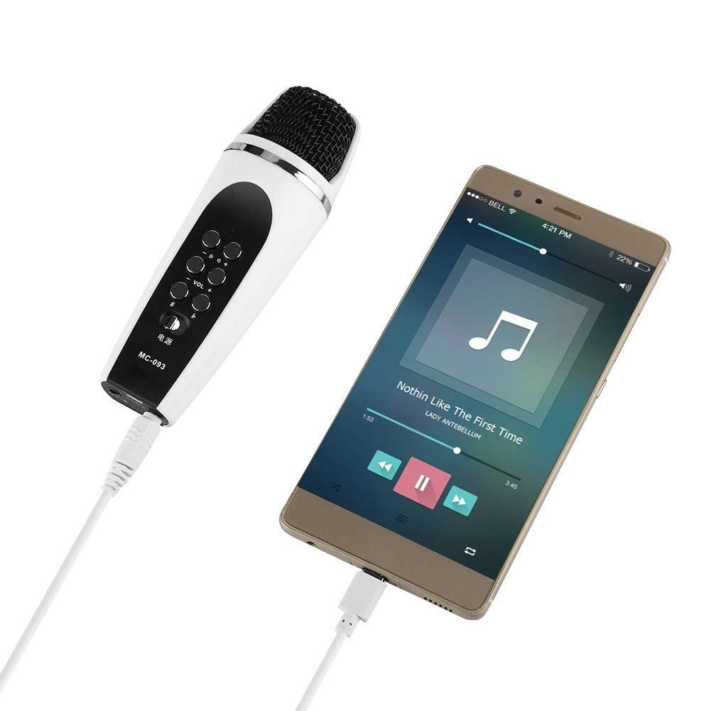 Voice Changer Microphone, 3.5mm Jack Mini Portable Voice Changer Device with 4 Voice Conversion Modes for IPhone/Android/Smartphone/PC