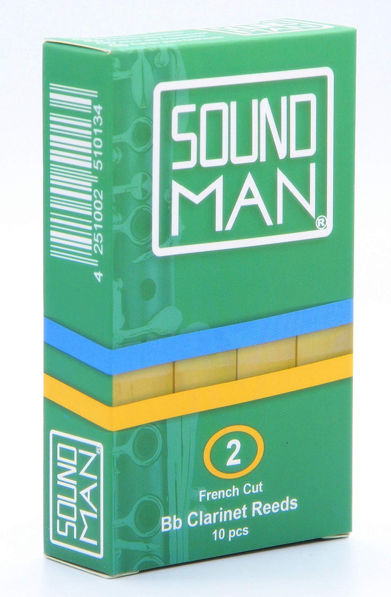 10 Reeds for Böhm Clarinet Soundman® Boehm Clarinet Clarinet Reeds Wood Reeds 1 Box (2.0) 2,0