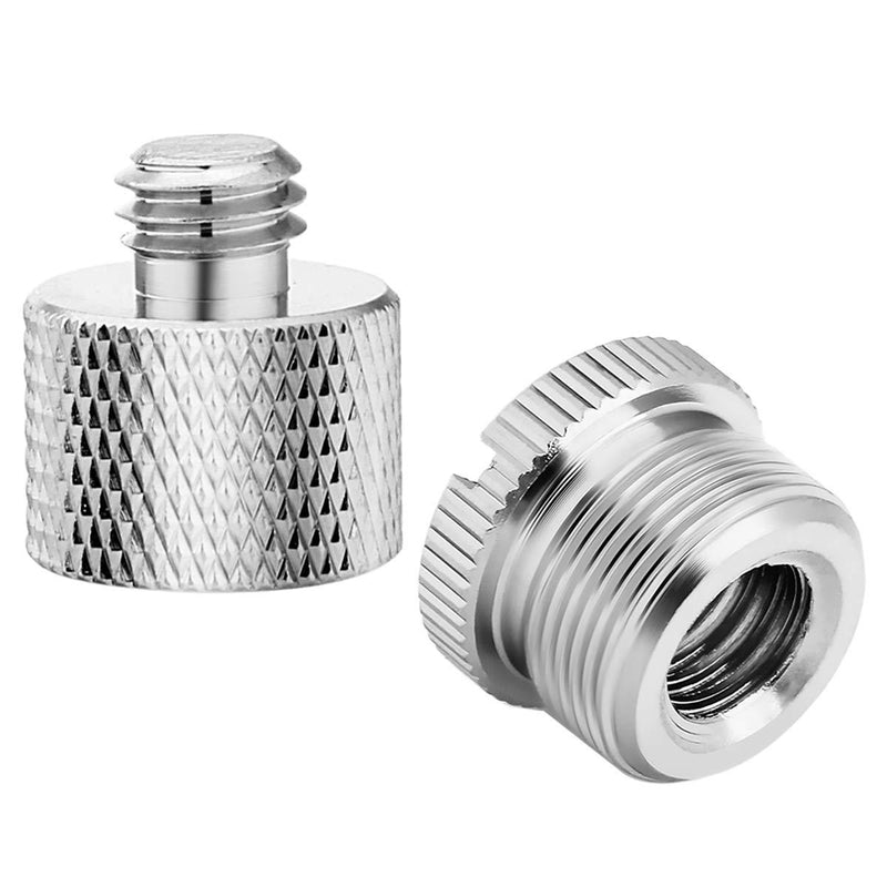 [AUSTRALIA] - COLICOLY 5/8"-27 Female to 3/8"-16 Male and 3/8"-16 Female to 5/8"-27 Male Screw Thread Adapter for Microphone Stand Mount- 2 Pack 