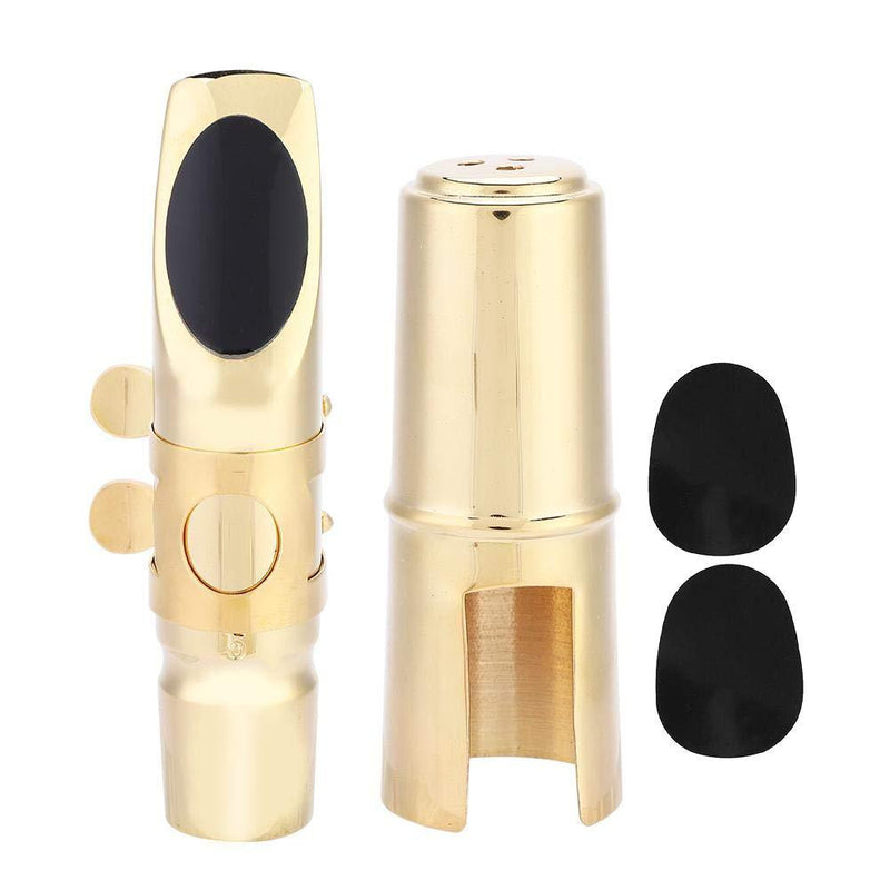 Vbestlife Eb Alto Saxophone 5C Mouthpiece, Eb Alto Sax 5C Mouthpiece with Cap Pads Musical Instruments Accessory
