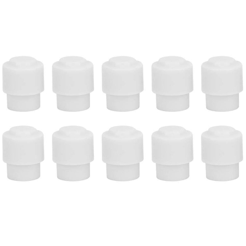 Bnineteenteam 10PCS Electric Guitar Pickup Switch Tip Cap Knob for Telecaster Tele Parts Knob Cap White