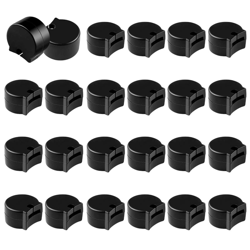 Dadabig 24 PCS Rubber Clarinet Thumb Rest, Cushion Protector Rubber Finger Cover for Clarinets, Black