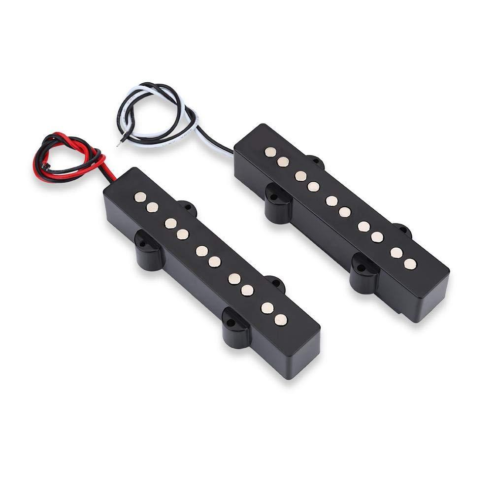 2PCS 5 String Open Bridge Pickup Set Music Instrument Accessory for Jazz Bass JB Electric Bass Guitar Accessory