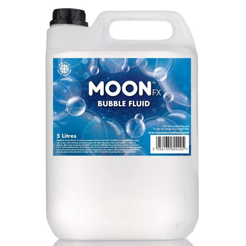 MoonFX M04205 Professional Bubble Fluid 5L - Pro Bubble Fluid for professional bubble machines Single