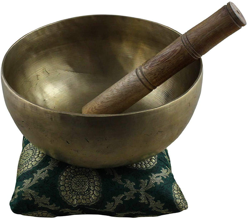 Shivaji Tibetan Singing Bowl Set, Great For Mindfulness Meditation, Relaxation, Stress & Anxiety Relief, Yoga, Zen, Classic Spiritual Gift 10.16 cm