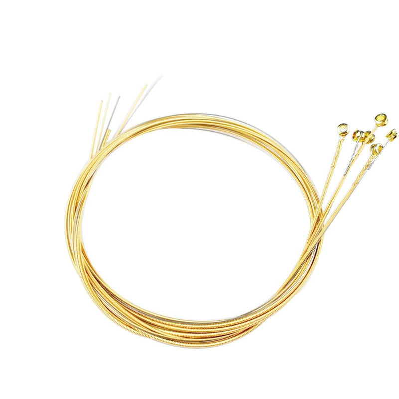 Acoustic Guitar Strings Bulk Light Tension 6 Guitar Strings Replacement Steel Strings Light 12-53 Offers a Warm, Bright and Well-Balanced Acoustic Tone