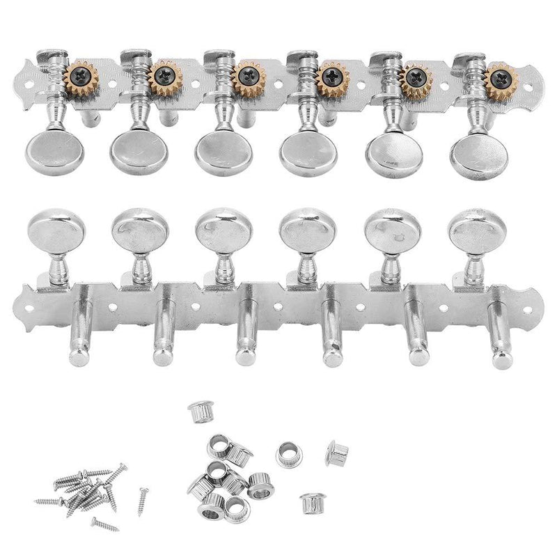 Vbestlife 6+6 Guitar Tuning Pegs, Guitar Tuning Keys Pegs Open Tuners Zinc Alloy Machine Heads for 12 String Guitar