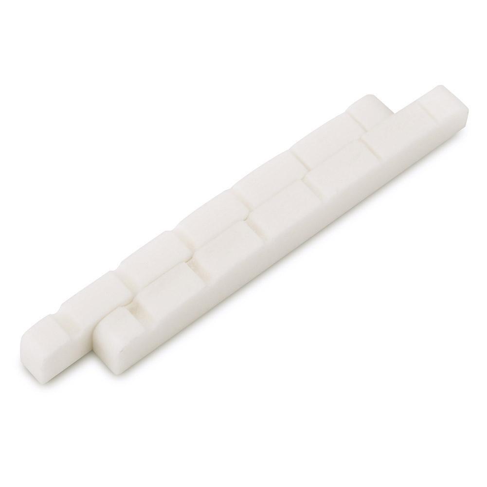 Guitar Nut 6-String Nut Saddle Guitar Nut Set Bone Guitar Bridge for Classical Acoustic Guitar Replacement White