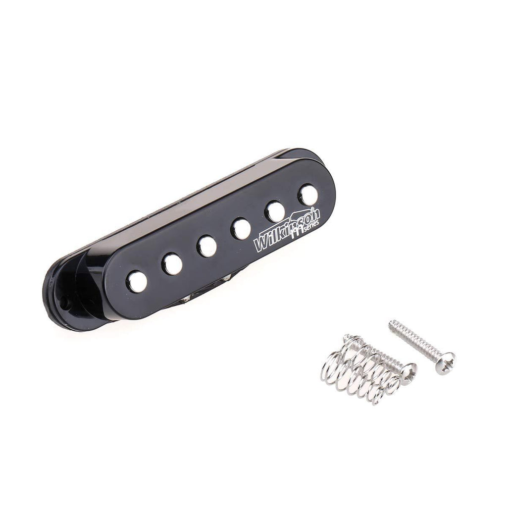 Wilkinson High Output Ceramic ST Single Coil Neck Pickup for Strat Style Electric Guitar, Black