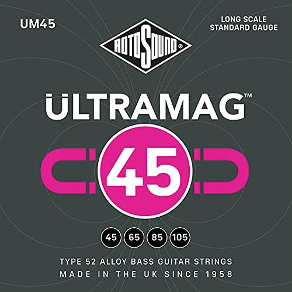 Rotosound UM45 - Ultramag 4 String Bass Guitar Strings - 45-105