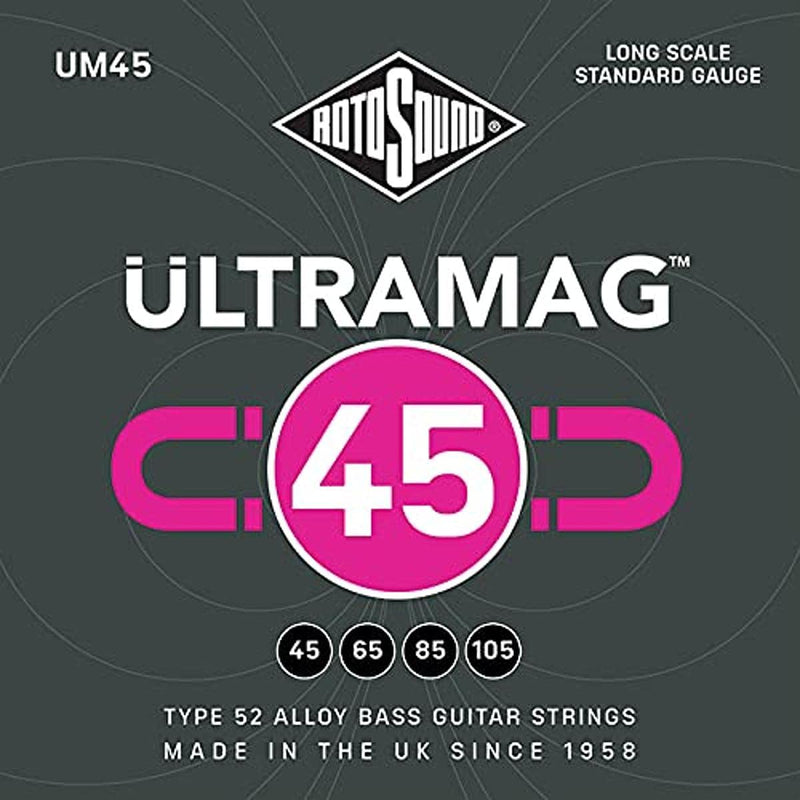 Rotosound UM45 - Ultramag 4 String Bass Guitar Strings - 45-105