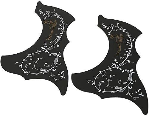 2Pcs Guitar Pickguard Anti-Scratch Guard Plate Self-Adhesive Pick Guard Sticker for Acoustic Guitar Parts BACK