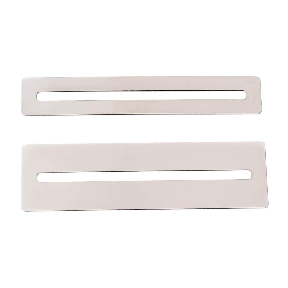 Milisten 2pcs Guitar Fingerboard Guard Stainless Steel Guitar Fingerboard Fretboard Protector Luthier Tool for Dressing and Polishing Frets (Silver) Silver