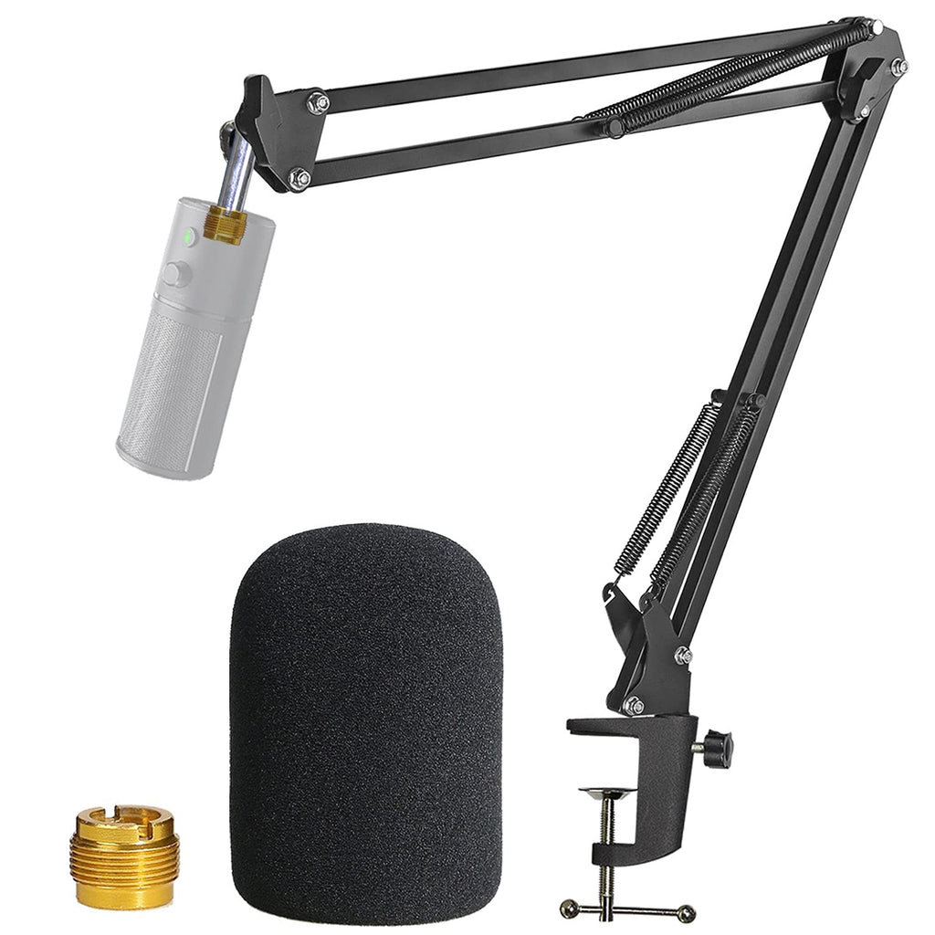 Razer Seiren X Mic Stand with Pop Filter - Mic Boom Arm with Foam Cover Windscreen for Razer Seiren X Streaming Microphone by YOUSHARES