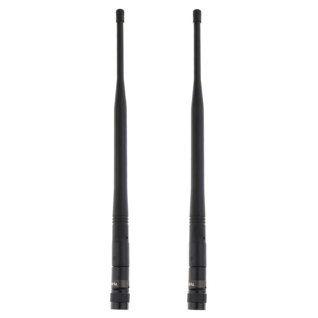 POFET 2pcs Durable Plastic UHF Microphone without Wire Gain Antenna Mic Replacement Part