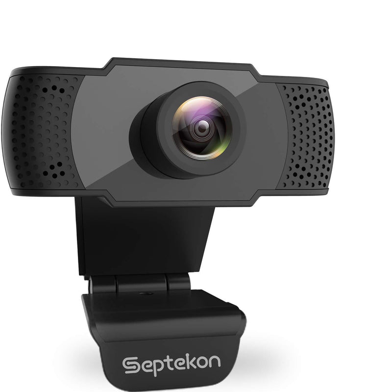 Septekon 1080P HD Webcam with Microphone, Streaming Computer Web Camera for Laptop/Desktop/Mac/TV, USB PC Cam for Video Calling, Zoom Meetings, Conferencing, Gaming