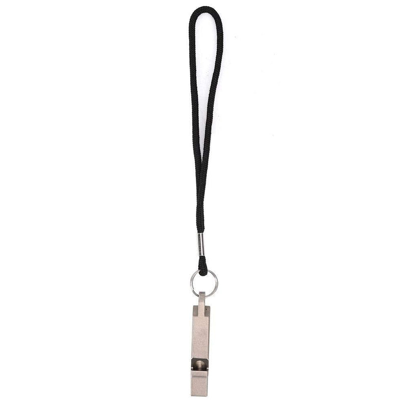 Atyhao Whistle, Portable Alloy Whistle with Lanyard Student Outdoor Activities Emergency Whistle Survival Whistle