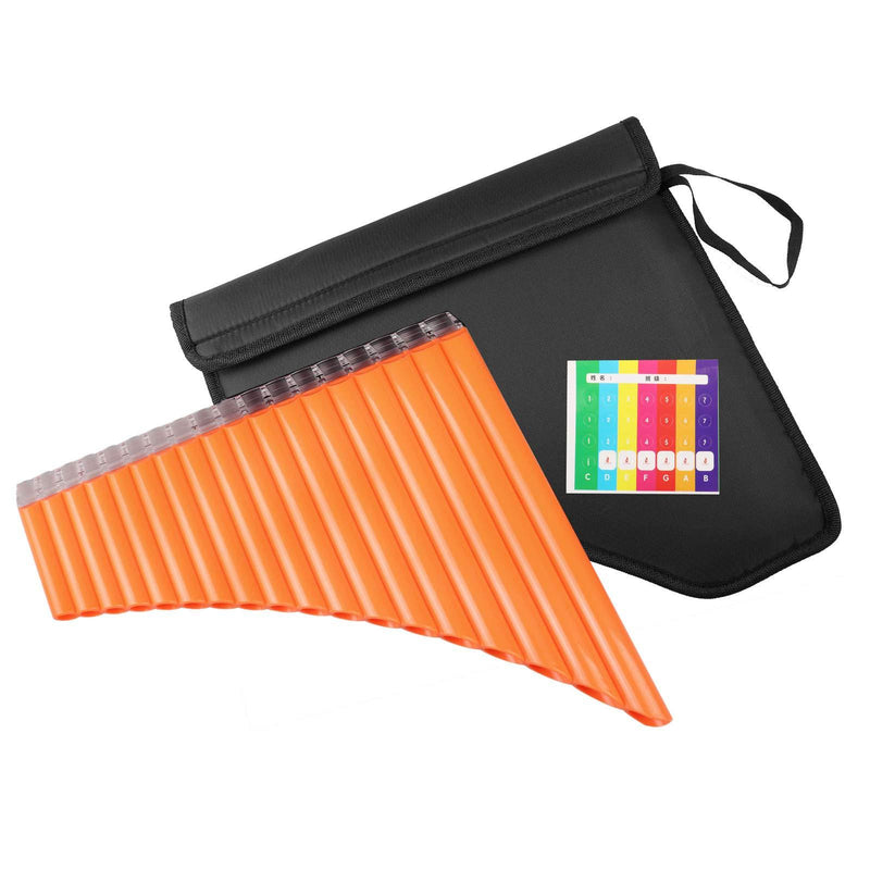 Mr.Power Pan Flute 18 Pipes C Key Panpipe Music Wind Instrument &Bag for Beginners Student