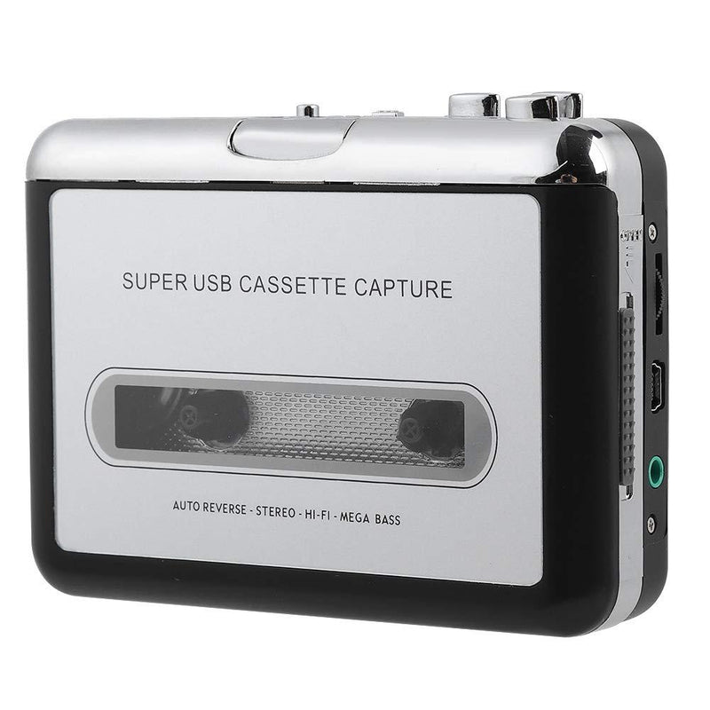 Hopcd Portable EC218 Cassette Player,Nostalgic Cassette to MP3 Converter,Tape to PC Cassette Recorder MP3 CD Converter,Plug and Play,Standalone USB Capture Digital Audio Music Player