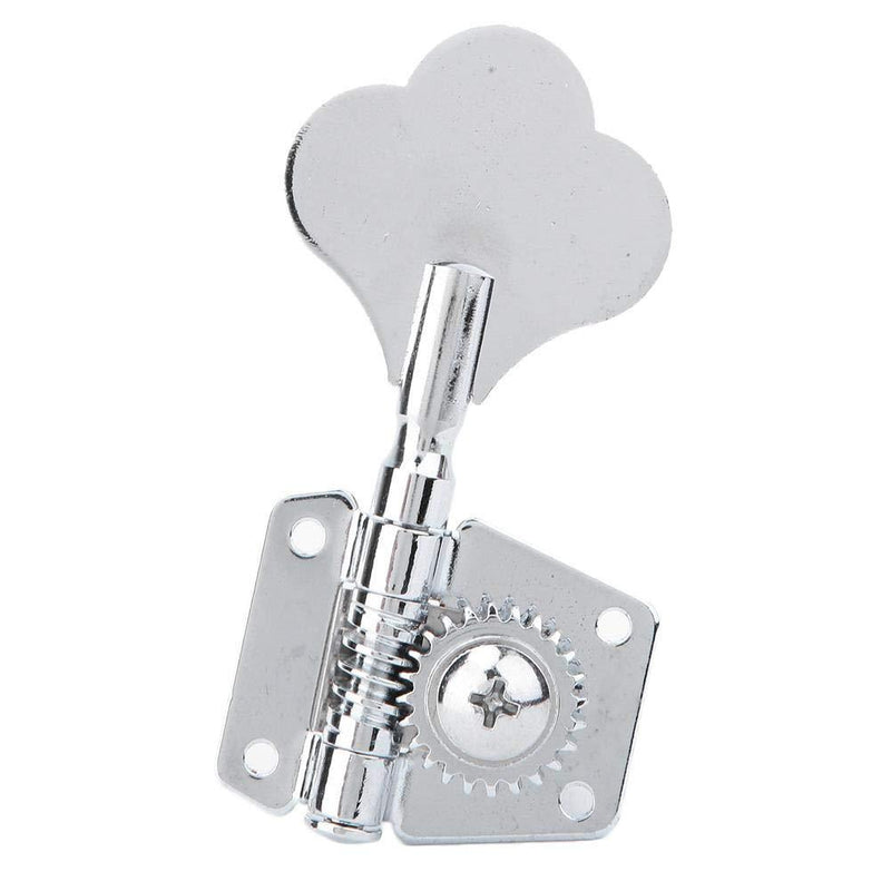 Bass Tuner, 1pc Silver Steel Vintage Open Electric Bass Tuning Pegs Fine Tuning Tool Accessories(for Right Row) for Right Row